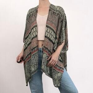💙3 for $15 Cecico Sheer Boho Paisley Floral Print Kimono